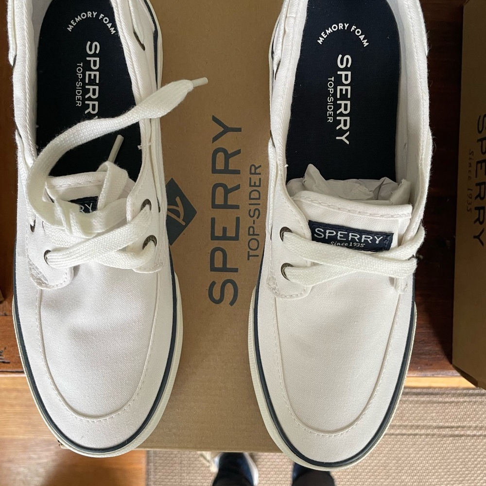 Sperry Women’s White Boat Sneakers